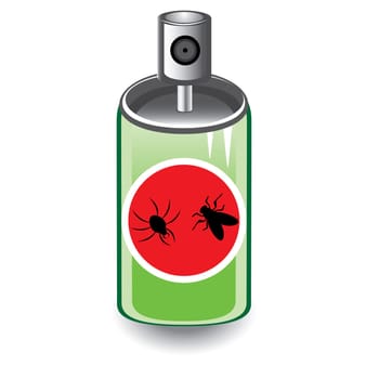 Insect spray. Illustration on white background