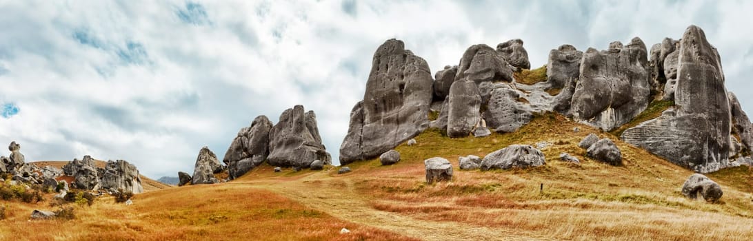 The Castle hill. Southern Alps. Arthurs Pass. New Zealand