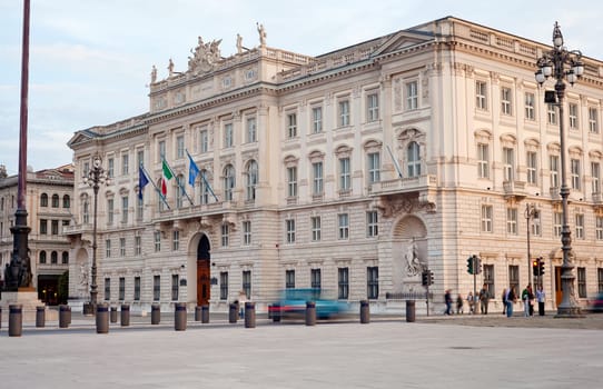 Buildings of Piazza Unità d'Italia, Trieste - Italy