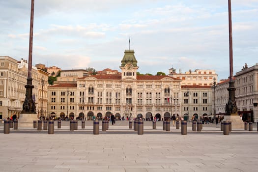 Buildings of Piazza Unità d'Italia, Trieste - Italy
