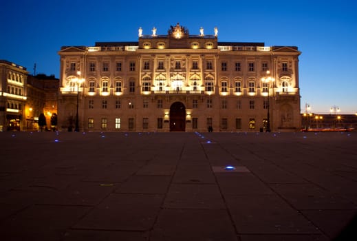 Famous building in Trieste, Italy