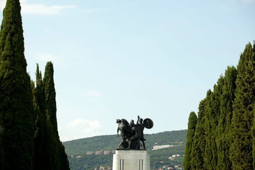 War memorial in St. Giusto hill, Trieste - Italy