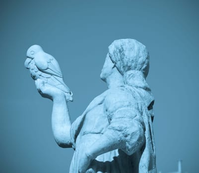 Statue with pelican, Trieste - Italy