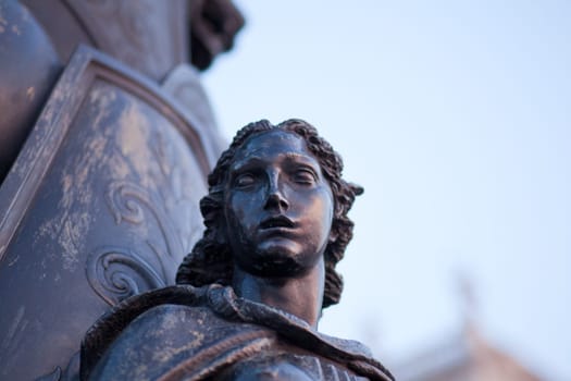 Bronze statue of a woman, Trieste. Italy