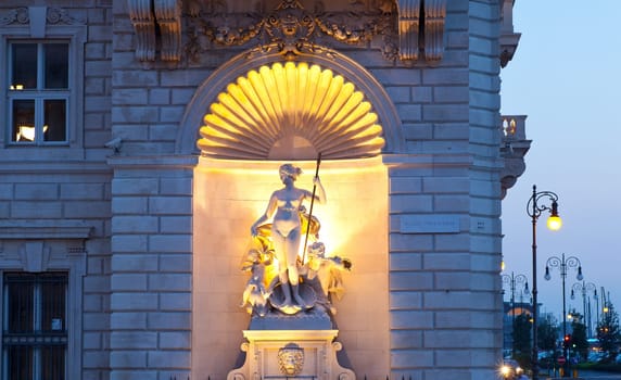 Venus statue inside a niche, Trieste
