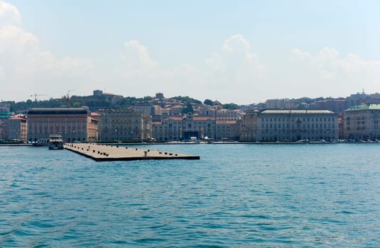 View of Molo Audace, Trieste - Italy