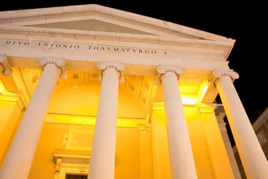 Detail of St. Antonio cathedral, Trieste - Italy