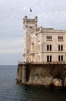 View of Miramare castle, Trieste - Italy