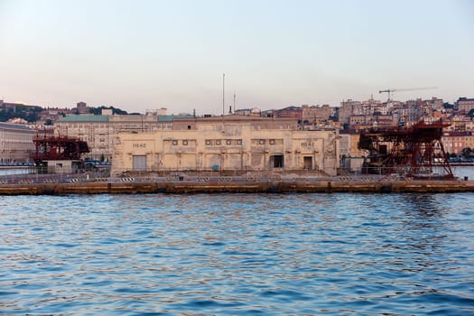 View of seaport, Trieste - Italy