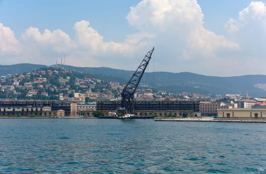 View of seaport, Trieste - Italy
