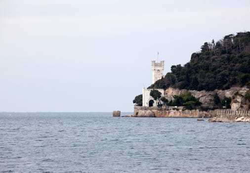 View of Miramare castle, Trieste - Italy