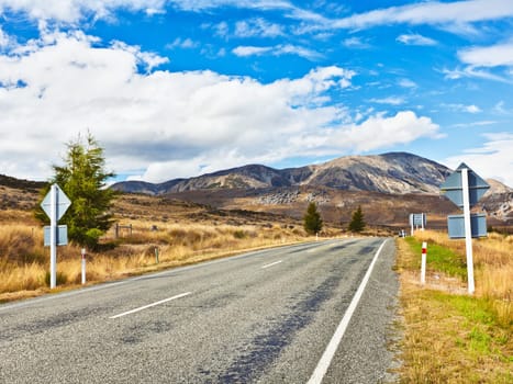 Great Alpine highway.  Arthurs Pass. New Zealand
