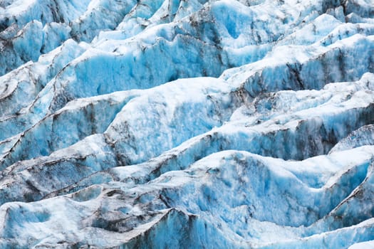 Texture of the glacier in New Zealand