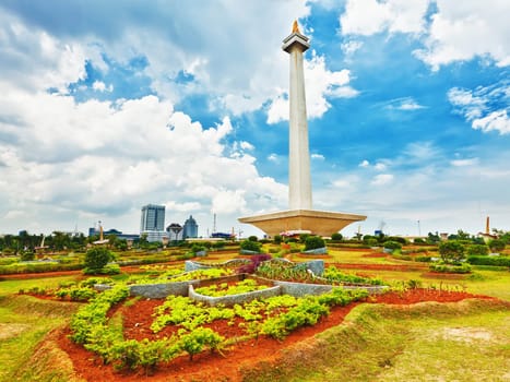 National Monument Monas. Merdeka Square, Central Jakarta, Indonesia
