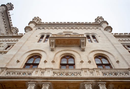 Glimpse of Miramare castle, Trieste - Italy