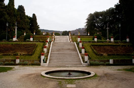 Staircase in the park, Miramare castle- Trieste