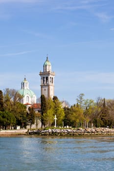 Marian Shrine on the island of Barbana, Grado - Italy
