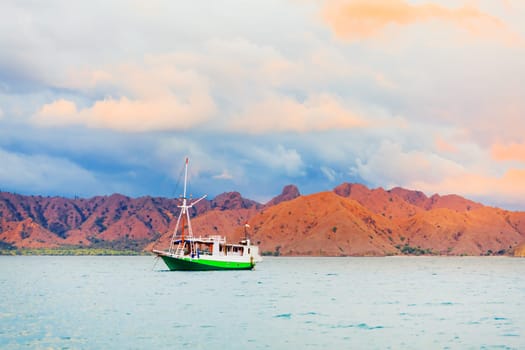 Sunset in Komodo national park