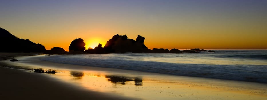 The Sunrise at Camel Rock Beach.