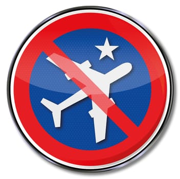 Traffic sign night flight ban