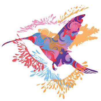 Shadow Blobs Hummingbird
