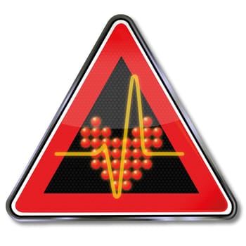 Traffic sign heart curve