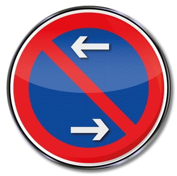Traffic sign restricted parking ban