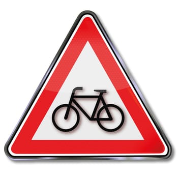 Bicycle traffic sign