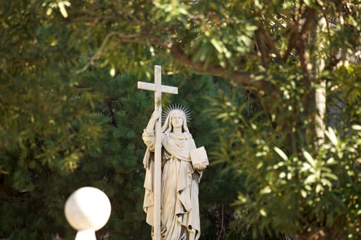 Statue of Virgin Mary next to the Catania Cathedral