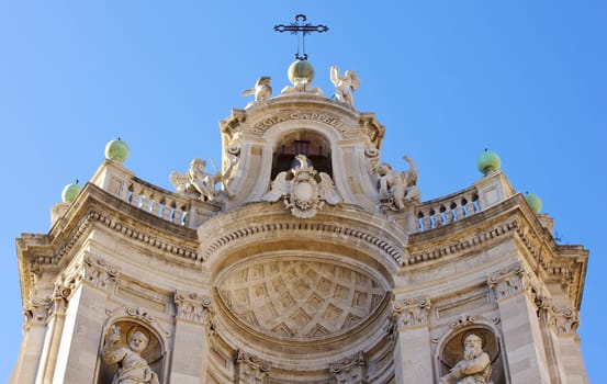 Basilica of the Collegiata in Catania, Italy
