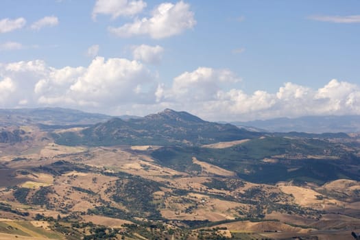 View of Enna countryside, Sicily