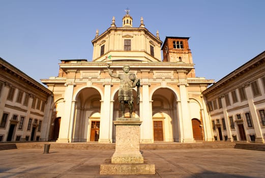 Statue of Emperor Constantine, Milan - Italy
