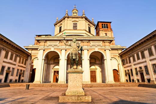 Statue of Emperor Constantine, Milan - Italy