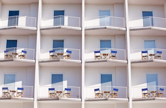 Balcony of an Hotel. Summer residences