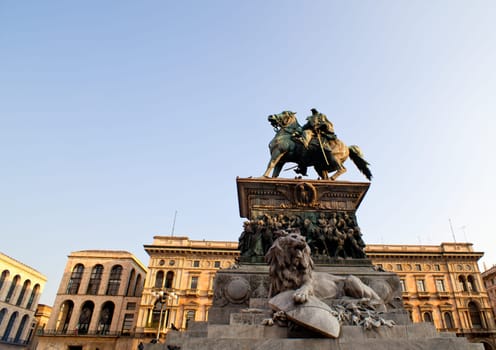 Vittorio Emanuele II monument in Milan