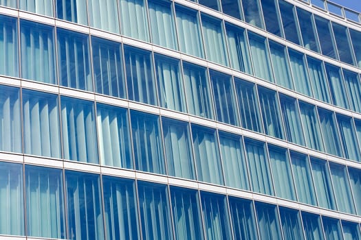 Glass building in the city of Milan