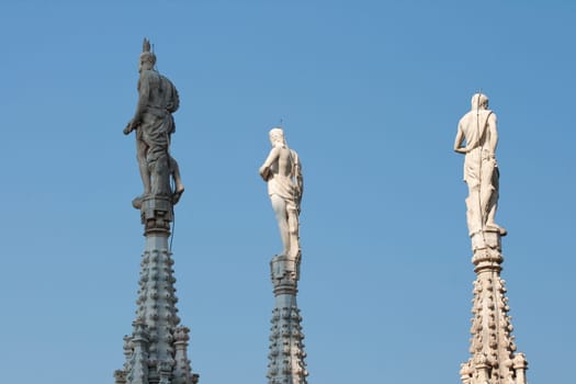 Statue on the spire, Milan cathedral
