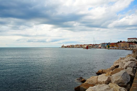 View of Piran sea, Slovenia