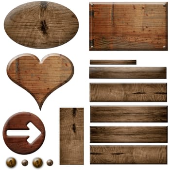 Wooden Frame Wooden Board Brown Old