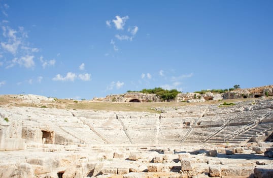 Greek theater, Neapolis of Syracuse in Sicily - Italy