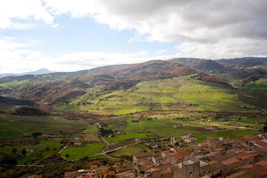 View of Sperlinga, Sicily - Italy