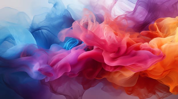 Abstract background. A vivid paint splash swirling, mix of colors.