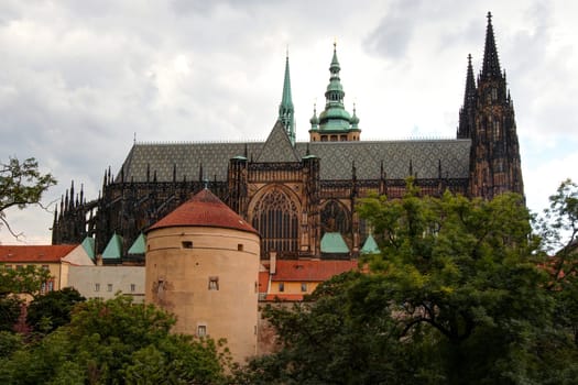 Hradcany - Cathedral of Saint Vitus in the Prague castle