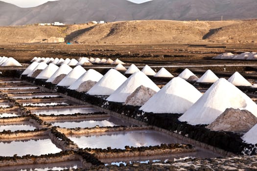 Salt refinery, Saline from Janubio, Lanzarote, Spain
