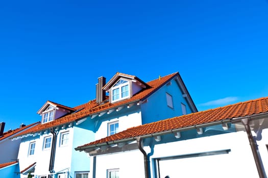 generic family home in suburban area