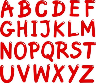 illustration of Capital Letters Alphabet for education
