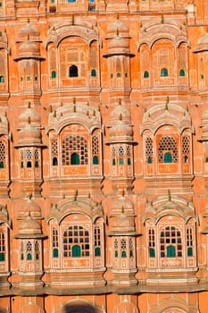Hawa Mahal, the Palace of Winds, Jaipur, Rajasthan, India.
