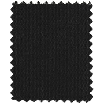 Black fabric sample isolated over white background