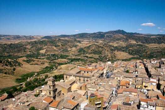 View of Leonforte, Sicily - Italy