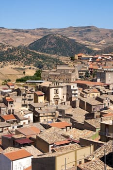 View of Leonforte, Sicily - Italy